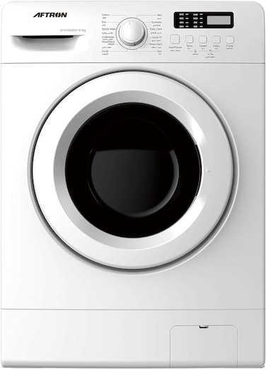AFTRON 8KG Front Loading Washing Machine AFWF8490F Full Automatic
