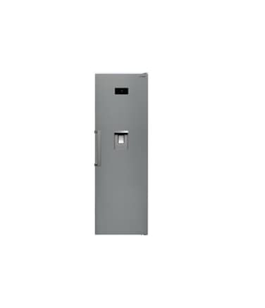 Sharp Upright 485 Liters Gross Capacity Single Door Refrigerator No Frost Larder,A+ Energy Class, inox Color with Water Dispenser SJSRD485HS3