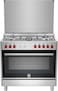 Lagermania 90 X 60 Cm, 5 Burners Gas Cooker, Stainless Steel Finish - Ris95c31dx
