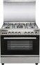Crown Tech Oven With 5 Gas Cooker, Silver- Ct8060cl
