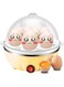 DXB FELCON Electric Egg Boiler, 7 Egg Capacity Egg Cooker with Automatic Shut-Off, BPA-Free Multi-Functional Egg Maker &amp; Steamer for Soft, Medium &amp; Hard-Boiled Eggs
