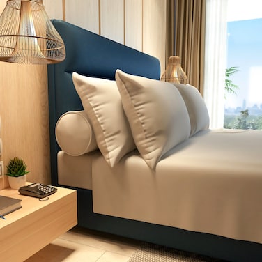 BAMBOO FLAT SHEET GREY COLOUR 300TC (230x280cm)