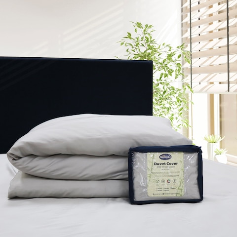 BAMBOO DUVET COVER GREY COLOUR 300TC (135x200cm)
