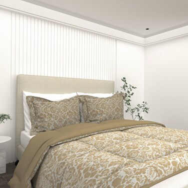 Zahra Gold Comforter - 3pc Set (230x220cm)
