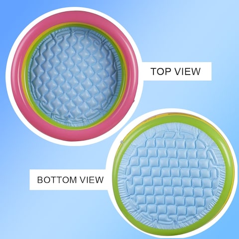 HEXAR&reg; Round Inflatable Swimming Pool Kiddie Pool Blow Up Swimming Pool for Kids Toddler Bathing Tub Portable &amp; Foldable (114x25 CM)