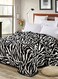Warm Comfy Bed Blanket Cotton Black 200x230cm