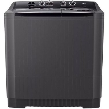 LG Twin Tub Washing Machine 15KG Wind Jet Dry, Roller Jet, 3 Wash Programs, Black Color
