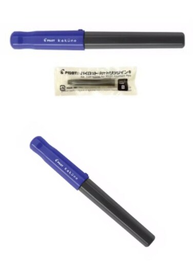 Pilot Kakuno Fountain Pen &ndash; Blue Barrel Medium Nib