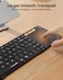 ProtoArc Foldable Keyboard with Touchpad, XK01 TP Folding Portable Keyboard, Full Size Keys, Large Trackpad Bluetooth Travel Keyboards for iPad Laptop PC Tablets -Black