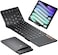 ProtoArc Foldable Keyboard with Touchpad, XK01 TP Folding Portable Keyboard, Full Size Keys, Large Trackpad Bluetooth Travel Keyboards for iPad Laptop PC Tablets -Black