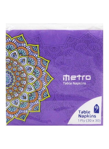 LTR Metro Table Napkin Tissue 1 Ply (30x30 cm) &ndash; MET-F030E21009