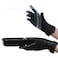 Falcon Vinyl Black Gloves Extra Large (XL) &ndash; Powder Free, 40 Pieces