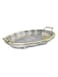 Silver Plated Design Tray &ndash; Silver/Gold Finish, 55 x 39 cm, Elegant Serving &amp; Decor Tray
