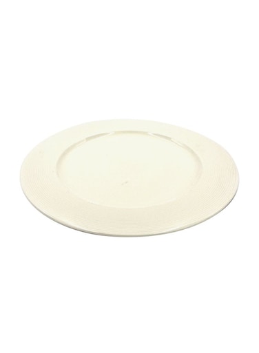 Round Shaped Serving Platter – White, 31x31x3 cm Elegant Plate for Serving Meals & Appetizers