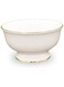 QUALITIER Footed Cereal Bowl 15 cm &ndash; Ceramic White Bowl for Soup, Salad, Cereal &amp; More, 1 pc