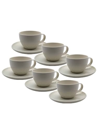 Fine Plus Set of 12 Cups and Saucers &ndash; Elegant Porcelain Drinkware