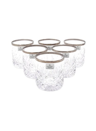 6-Piece Tumbler Set – Clear Glass, 20x28x9 cm, Elegant Everyday Drinkware for All Occasions