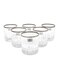 6-Piece Glass Set – Clear/Silver, 21x28x9 cm, Elegant Drinkware for Dining & Entertaining