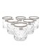 6-Piece Clear & Silver Glass Set – Elegant Design, Perfect for Dining & Entertaining