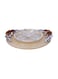 Decorative Round Glass Tray – Multicolour, 36x36x10 cm Elegant Centerpiece Display