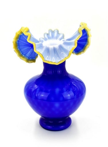 L.T.R Blue Flower Vase – Tabletop Decor for Home, Bedroom, Living Room, Office & Events