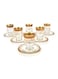 12-Piece Tea Set with Gold Decor – Elegant & Assorted Design for Stylish Serving