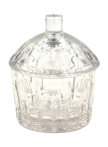 Clear Candy Bowl with Lid – 11x11x10 cm, Elegant Storage & Display