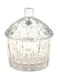 Clear Candy Bowl with Lid – 11x11x10 cm, Elegant Storage & Display