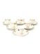 12-Piece Cup and Saucer Set – White Ceramic