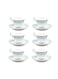 Auratic Bone China 12-Piece Tea Cup & Saucer Set