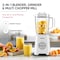 Nikai 3-in-1 Blender with 3 Jars, 1.5 Ltr Liquid Jar, 1 Coffee Grinder &amp; 1 Meat Mincer, 2 Speeds, Stainless Blades, Unbreakable Jar, Perfect for Dry &amp; Wet Fine Grinding, Mixing &amp; Juicing-NB1900NA1