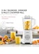 Nikai 3 In 1 Blender With 1.5 Ltr Liquid Jar, 1 Coffee Grinder, 1 Meat Mincer, 2 Speeds, Stainless Blades, Unbreakable Jar, For Dry &amp; Wet Fine Grinding, Mixing &amp; Juicing 1.5L 600W NB1900NA1 White