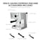 Nikai Coffee Machine For Making Espresso, Cappuccino And Latte - Stainless Steel Coffee Machine With 2-Cup Filter, Pre-Heating System And High-Pressure Frothing, 1.5L 1050W NEM230A Silver