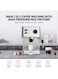 Nikai Coffee Machine For Making Espresso, Cappuccino And Latte - Stainless Steel Coffee Machine With 2-Cup Filter, Pre-Heating System And High-Pressure Frothing, 1.5L 1050W NEM230A Silver