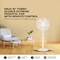 Nikai 16 Inch Pedestal Fan with Remote &amp; Timer, 45 Watts, T&quot; Class Motor, High-Performance Copper Motor, 7.5 Hours Timer, 
Wide Oscillation, 3 Speeds, Energy-Efficient, For Home &amp; Office-NPF1634RT