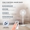 Nikai 16 Inch Pedestal Fan with Remote &amp; Timer, 45 Watts, T&quot; Class Motor, High-Performance Copper Motor, 7.5 Hours Timer, 
Wide Oscillation, 3 Speeds, Energy-Efficient, For Home &amp; Office-NPF1634RT