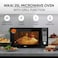 Nikai Microwave Oven With Grill Function, Digital Control, Mirror Finish, 5 Power Levels, 10 Auto Menus, Defrost Setting, Cooking End Signal, Push Button Door, Child Lock 25L 900W NMO250MDG Silver
