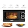 Nikai Microwave Oven With Defrost Function, 5 Power Levels, 0-35 Mins Timer, Cooking End Singnal, Manual Control, Convenient Pull Hand Door 20L 700W NMO616N1 Black