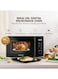 Nikai 25L Microwave Oven, Digital Touch Control Panel, 30 Sec Express Start, 8 Auto Preset Menu, 5 Power Levels, Child Safety Lock, Convenient Pull Hand Door 25L 800W NMO2610DB Black