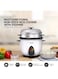 Nikai 2 In 1 Rice Cooker With Steamer, Non-Stick Convenience Pot And Keep Warm Function For Flawless Meals, Detachable Cord, Cook, Steam, And Keep Warm With Ease And Efficiency 1L 400W NR701A White