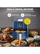 Nikai 4 Liter Air Fryer, Digital Panel, Non-Stick Coated Pan, Detachable Frying Basket, No-Oil Healthy Frying Grilling And Roasting 4L 1250W NAF588D Navy Blue