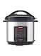 NIKAI Digital Pressure Cooker - 8L Capacity, 1300W Power, Advanced Digital Controls - 8 L 1300 W NEP882DX Silver/Black