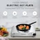 Nikai Single Hot Plate - 1500W Power, Adjustable Thermostat, Overheat Protection, Die Cast Iron Hotplates, Power indicator light, Stainless Steel Body, Easy Control - NKTOE4N2