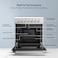 Nikai 60x60 Electric VTC Ceramic Cooker, Rapid Cooking, Double Glass Oven, Digital Programmer, Auto Cooling Fan, Thermostatic Control, Earthquake Chain, Turnspit, Made in Turkey - TFC14N5X