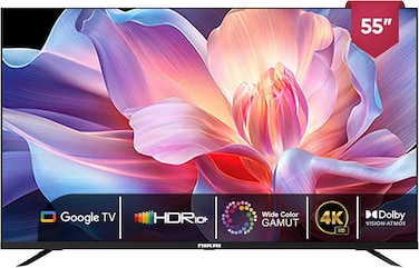 Nikai 55 Inch 4K Ultra HD Smart Google TV, Hands Free Voice Control, Game Master, Dolby Vision + Atmos, 4K HDR10+, Effortless Connectivity with Android &amp; Apple devices - 55NIKGOOGLE (2025 Model)