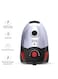 Nikai Vacuum Cleaner With High Suction Power, HEPA Filter, And Multipurpose Brush - Effortless Cleaning, Telescopic Tube And Easy Carry Handle, Speed Control, 3.5L 2000W NVC9260A1 Black/Silver/Red