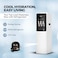 Nikai Top Loading Water Dispenser with 3 Tap Design Hot, Cool, Normal Water, Compressor Cooling, 16L Refrigerator Stainless Steel Tank, Low Noise, Anti-Bacterial Design, Anti-Spill - NWD1400R