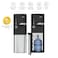 Nikai Bottom Loading Water Dispenser - 2-Tap, Stainless Steel Tanks, Child Lock, Cup Holder,- NWD5000BSS, Steel/Black