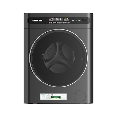 Nikai 10/6 Kg Front Load Washer Dryer with 18 Programs, Fully Automatic washing machine with Energy Saving BLDC Inverter Motor, Touch Panel &ndash; One Touch Washing Program, Child Lock - NWM1106FDS
