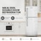 Nikai 200L Gross, 128L Net Capacity, Double Door Defrost Refrigerator, NRF200DN3M, Silver (1 Year Warranty, Installation Not Included)